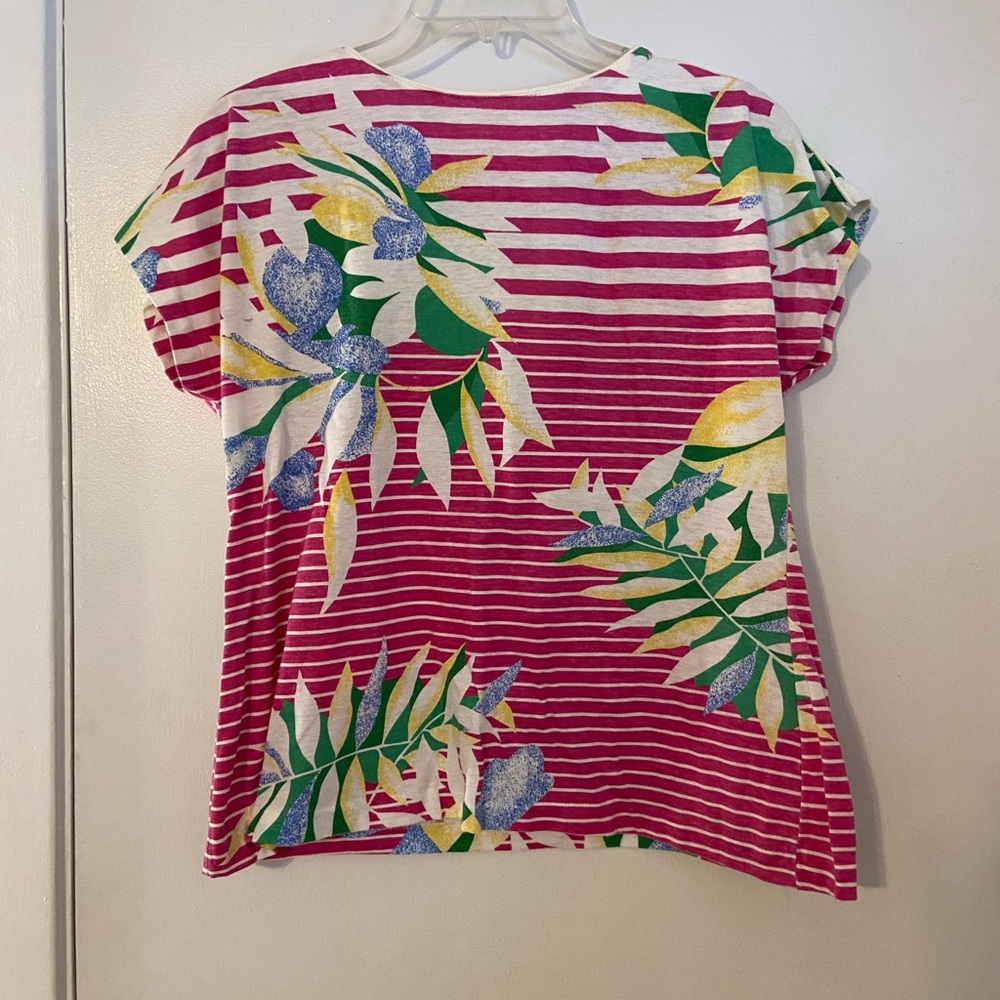 80s Koret Button Sleeve Top